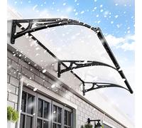 Auvent en Aluminium pour fenêtres et Portes, résistant aux intempéries, avec Toit en Polycarbonate, élégant Pare-Soleil, Protection UPF 50, Couverture de Porche Durable pour Une élégance ext