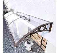 Auvent en aluminium pour Font Doo - Auvent durable de 80 x 80 cm, idéal pour les entrées et les patios - Potection élégante pour polices et doos arrière