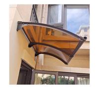 Auvent en aluminium pour porte d'entrée - 2,5 mm - Protection contre la pluie et la neige - Utilisation polyvalente en extérieur (80 x 120 cm) - Élégant