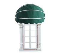 Auvent en dôme durable pour portes et fenêtres - Résistant aux intempéries, à la pluie et à la neige, idéal pour terrasse, balcon et porche (couleur 1, 145 cm)