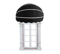 Auvent en dôme durable pour portes et fenêtres - Résistant aux intempéries, à la pluie et à la neige - Pour terrasse, balcon et porche (couleur 4, 125 cm) - Solution de revêtement extérieur