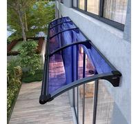 Auvent en polycarbonate - Protection UV - Grande taille - 45 x 170 cm - Protection contre la pluie et la neige - Pour terrasse et véranda - Couverture de porte avant/arrière - Auvent extérieur
