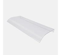 Auvent en polycarbonate transparent pour porte et entrée - 50 x 80 cm - Abri de pluie d'extérieur pour balcon, boîte aux lettres et protection de restaurant