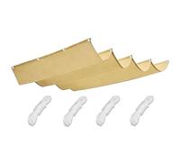 Auvent en Tissu Pare-Soleil ondulé rétractable, for Pergola, Bloc de Couverture étanche, auvent de Patio de Remplacement for Jardin d'arrière-Cour(Sand ,3ft x 20ft (WxL))