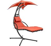 Auvent et Coussin,Coussin et Parapluie de Rechange pour Chaise Longue Suspendue d'extrieur,pour Chaise hamac Suspendue Chaise (sans Support)