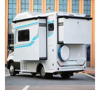 Auvent Extensible pour Camping-Car, Kit d'Auvent Extensible, Toit Extensible, pour Camping-Cars, Quintes Roues, Caravanes et Autocaravanes, Blanc(200cm/79in)