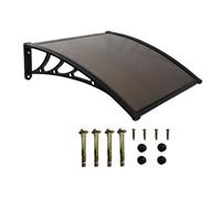 Auvent Extérieur D’auvent D’auvent D’entrée avec Évier de Drainage, Auvent D’entrée avec Support en Aluminium, Abri Anti-Pluie Étanche Extérieur pour Porte Arrière, Porche, Fenêtre