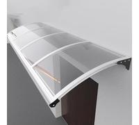 Auvent extérieur de protection UV en polycarbonate, support de porche en aluminium, housse de terrasse imperméable, pare-soleil pour portes et fenêtres