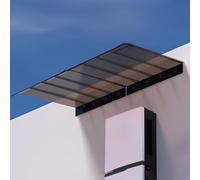 Auvent Extérieur en Polycarbonate, Toit Marquise Abri Invisible, pour Jardin/Balcon/fenêtre/Porche, Protection Contre La Pluie, La Neige Et Le Soleil(35 * 290cm/14 * 114in)