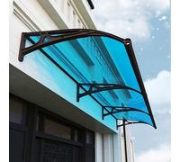 Auvent extérieur pour fenêtre et terrasse avec Protection UPF 50+, Support en Aluminium, Couverture en Polycarbonate pour Porte d'entrée. Solution idéale pour ombrager Votre entrée.