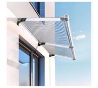 Auvent for Porte de Maison, Auvent en Polycarbonate 5 mm | Auvent arqué transparent, Extrêmement résistant aux intempéries, protège de la pluie, de la neige et des(100x220cm/39x87in)
