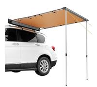 Auvent Fourgon Aménagé Rétractable pour Véhicule, Auvent Latéral de Voiture Rétractable en PU 3000 mm, Protection UV50+, avec Sac de Transport, pour Activités de Plein Air, Hauteur Réglable(200x200cm/