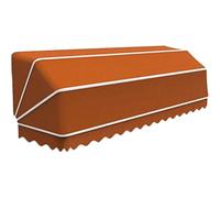 Auvent français rétractable imperméable - Pare-soleil manuel pour portes et fenêtres - Tissu télescopique - Couverture de terrasse - 120 x 45 x 45 cm