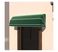 Auvent français rétractable manuel, imperméable, résistant aux UV, pour fenêtres et portes, pare-soleil d'extérieur télescopique, vert, 145 x 45 x 45 cm, protection contre les intempéries