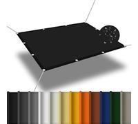 Auvent imperméable 3,2 x 3,2 m avec œillets et cordons e ning pour Gar Ln Pet HouseBlackShelter Cover