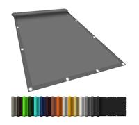 Auvent imperméable avec œillets - 200 x 220 cm - Résistant aux intempéries - Angle droit - Sans perçage - Pour balcon et jardin