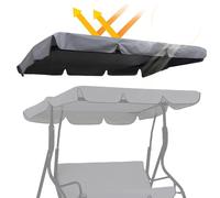 Auvent imperméable de rechange pour balancelle de jardin, housse de balancelle 3 places, résistante aux UV, housse de dessus de hamac robuste pour meubles d'extérieur (housse uniquement) (taille : 164