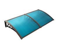 Auvent imperméable en aluminium pour porte d'entrée, pare-soleil extérieur durable avec drainage, parfait pour porte arrière, véranda, protection contre la pluie et le soleil