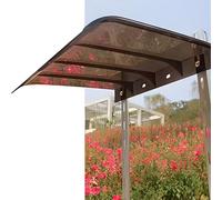 Auvent imperméable et rétractable pour terrasse, porche, porte d'entrée, marron, 35 x 150 cm, pare-soleil de fenêtre résistant aux intempéries, idéal pour les espaces extérieurs