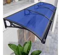 Auvent imperméable pour balcon - 120 x 240 cm - Bleu - Protection contre la pluie et le soleil - Résistant aux UV - Brise-vue pour balcon - Idéal pour résister aux intempéries