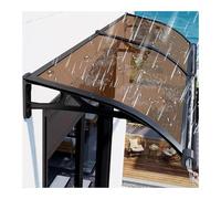 Auvent imperméable pour fenêtre et porte - Housse de terrasse transparente - Coupe-vent - 80 cm x 400 cm - Parfait pour la protection du jardin et de l'entrée