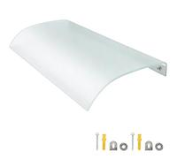 Auvent imperméable pour porte d'entrée en polycarbonate extérieur Abri de terrasse Aw 40 x 320 cm Auvent de porte pour allées et entrées Protection durable et élégante