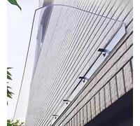 Auvent incurvé transparent en polycarbonate pour fenêtres et portes, auvent extérieur de 3,5 mm, résistant aux intempéries, protection contre la pluie pour terrasse, balcon, véranda, solution d'abri
