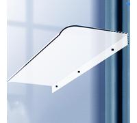 Auvent invisible de terrasse en polycarbonate pour portes étroites - 70/90/100/150/200 cm - Résistant aux intempéries - Housse de protection transparente - 50 x 190 cm
