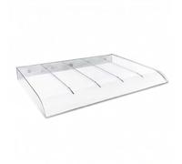 Auvent Invisible pour Fenêtre, Extérieur Panneau en Polycarbonate Largeur 40 50 100 200 300 cm Auvent De Porte Abri Contre La Pluie pour Borne De Recharge Climatiseur(50x120cm)