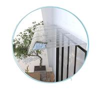 Auvent invisible pour fenêtres et portes extérieures, protection contre la pluie en une seule pièce, feuille de polycarbonate incurvée, silencieuse et imperméable, couverture d'auvent résistante aux