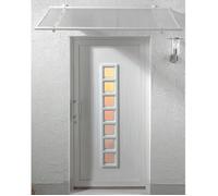 Auvent - L: 1.55 m - l: 90 cm - E: 6 mm - Blanc