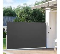 Auvent latéral, brise-vue extérieur, clôture d'intimité extérieure pliable et imperméable, séparateur de pièce en tissu polyester de qualité supérieure for patio, jardin et terrasse(F,63x79in/160x200c