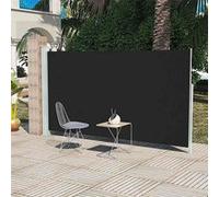 Auvent latéral de patio 160x300 cm Noir Noir G