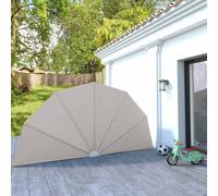 vidaXL Auvent latéral pliable de terrasse Crème 160 cm G