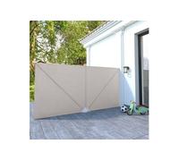 Auvent Latéral de Terrasse 400x200 cm Crème Store Latéral de Balcon