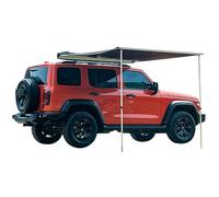 Auvent latéral de voiture avec poteaux télescopiques et sac de transport, imperméable UV50+