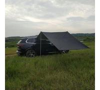 Auvent latéral de voiture, tente de hayon de SUV, auvent complet de voiture, idéal pour camping, voyages en plein air, voyage, expédition, camping-car, 4 x 4 et VUS (noir, noir