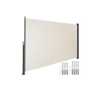 TECTAKE - auvent latéral - Auvent latéral extensible avec mécanisme d'enroulement, opaque, résistant, 200 x 300 cm - acier/polyester