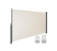 TECTAKE - auvent latéral - Auvent latéral extensible avec mécanisme d'enroulement opaque, résistant aux intempéries 180 x 300 cm