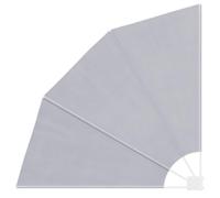 Auvent Lateral Pliable Balcon Gris 140x140 cm | Polyester , Cadre acier enduit poudre, Fixation murale, Pliable pour economie espace