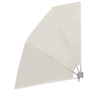 Auvent latéral - vidaXL - 210 x 210 cm - Crème - Polyester - Étanche et résistant aux salissures