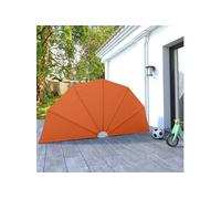 Vidaxl Auvent Latéral Pliable De Terrasse Terre Cuite 160 Cm