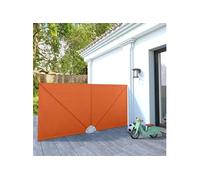 Vidaxl Auvent Latéral Pliable De Terrasse Terre Cuite 300 X 150 Cm