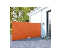 vidaXL Auvent latéral pliable de terrasse Terre cuite 400 x 200 cm
