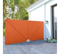 Auvent latéral Pliable de terrasse Terre Cuite 400 x 200 cm Meubles Jardin