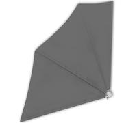 vidaXL Auvent latéral pliable de balcon Gris 140x140 cm Gris G