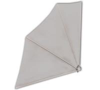 Auvent latéral pliable - vidaXL - Crème - 140x140 cm - Polyester - Étanche et résistant aux salissures