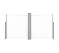 Auvent latéral rétractable 120 x 600 cm crème 02_0007158