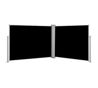 Auvent latéral rétractable 140 x 1000 cm - Noir - Pour jardin, balcon et terrasse - Parfait pour la protection et l'ombre des meubles d'intérieur/extérieur
