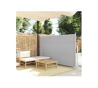 vidaXL Auvent latéral rétractable 140 x 300 cm Gris